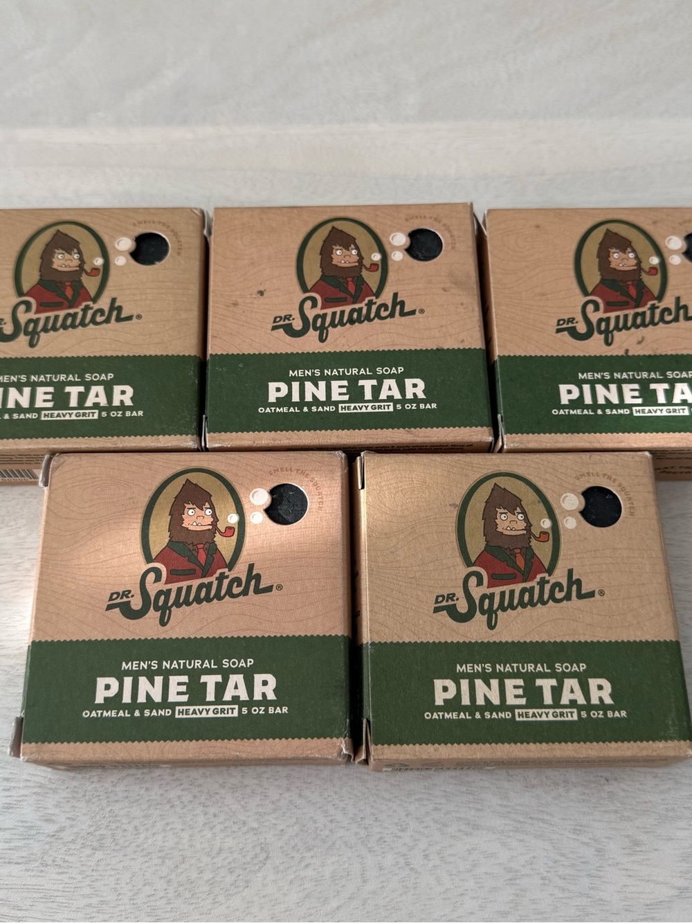 Pine Tar Men’s Natural Soap - 5 pieces